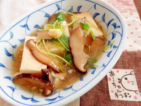 温豆腐のあんかけ